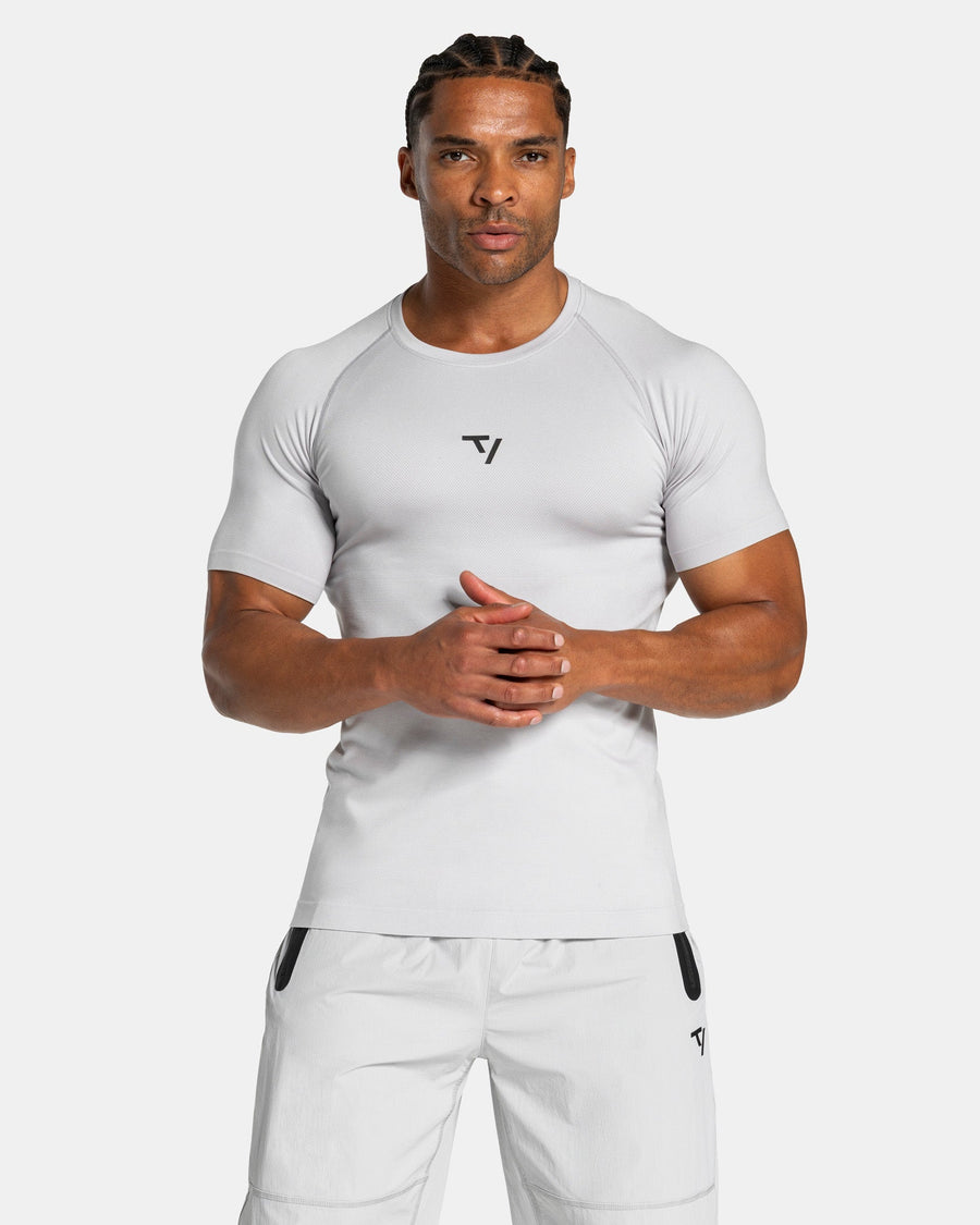 T-shirt Workout sans coutures « gris clair »