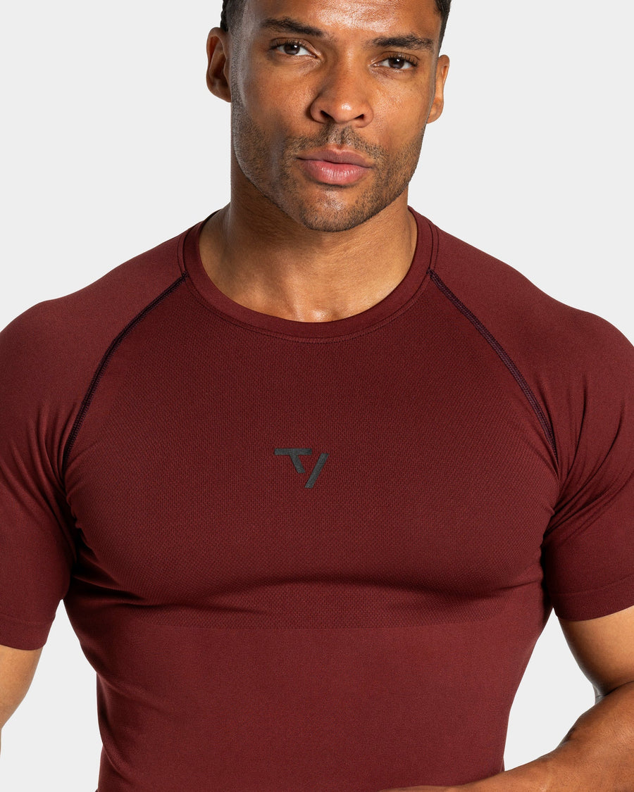 T-shirt Workout sans coutures « merlot »
