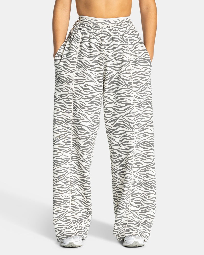 Pantalon de jogging Wide Leg Contrastline « zèbre blanc cassé »