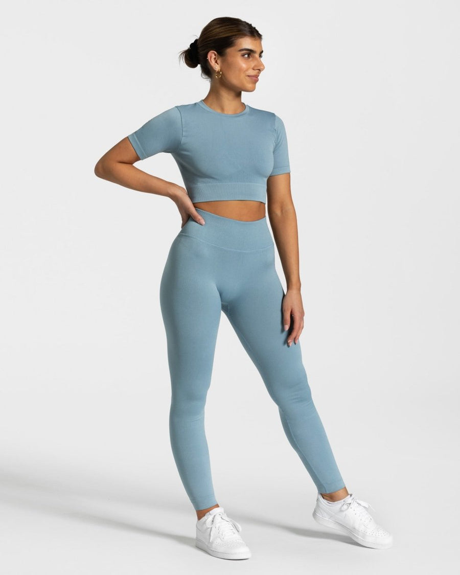Legging Sensation « bleu acier »